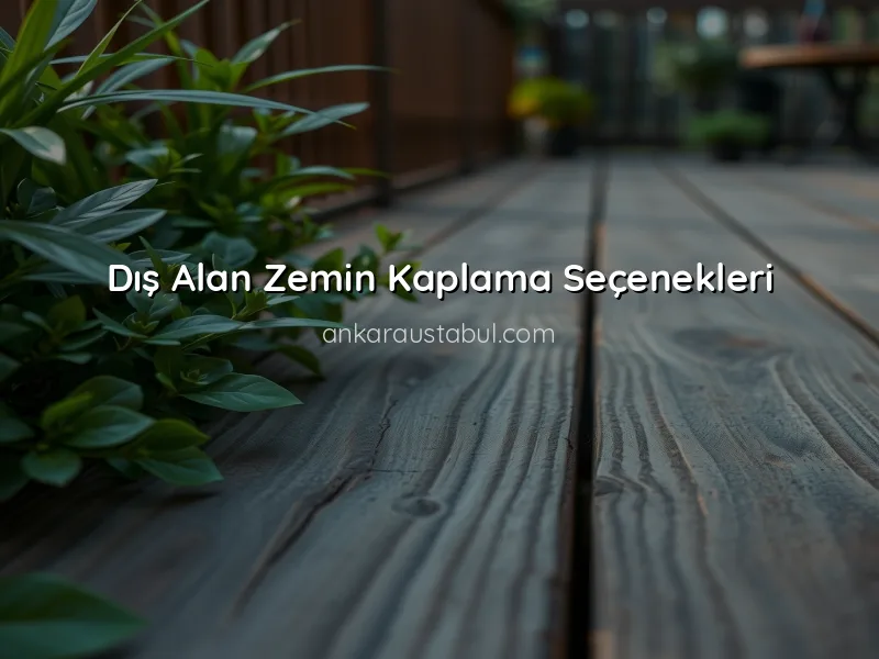 Dış Alan Zemin Kaplama Seçenekleri ve Avantajları