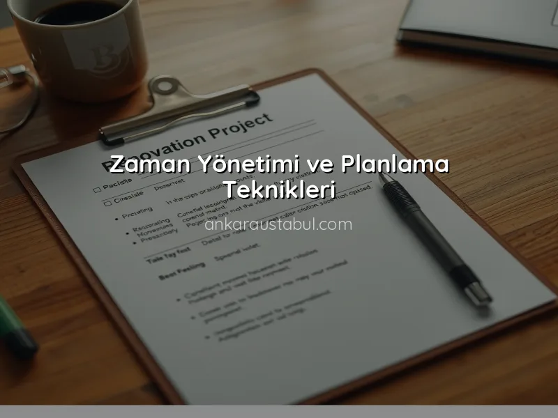 Tadilat Projelerinde İş Takibi: Başarı İçin İpuçları