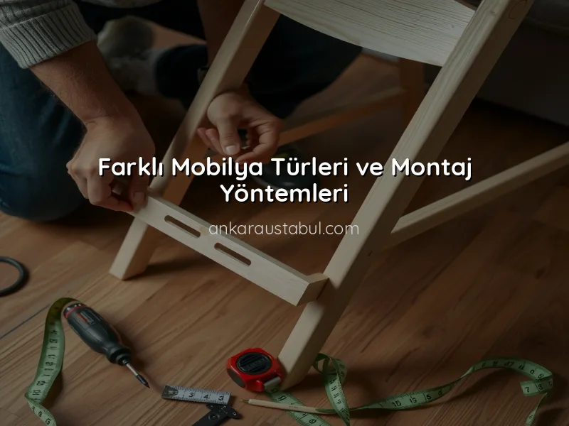 Farklı Mobilya Türleri İçin Montaj Teknikleri