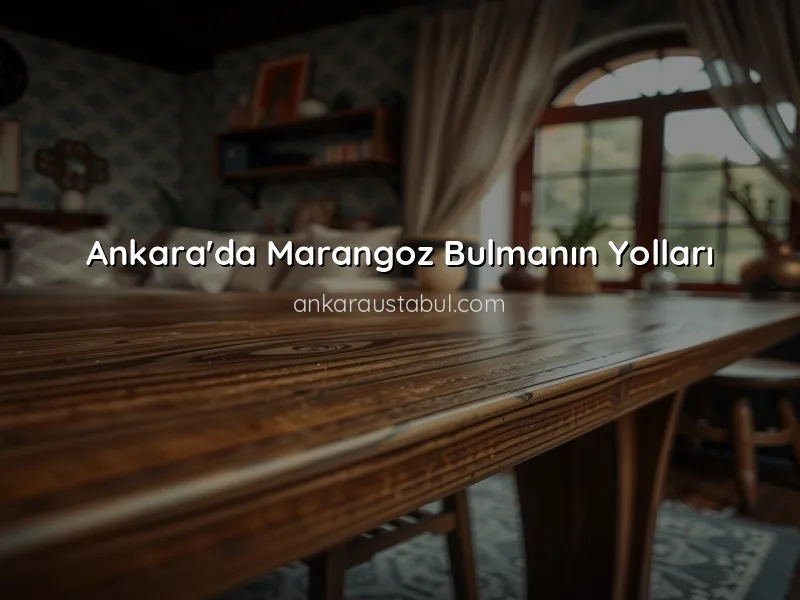 Ankara'da Usta Marangoz Bulmanın Yolları
