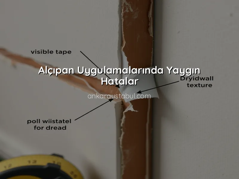 Alçıpan Uygulamalarında Sık Yapılan Hatalar ve Çözümleri