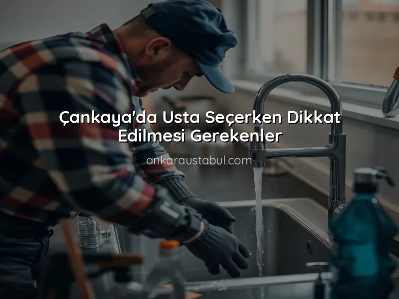 Çankaya'da Usta Hizmetleri İçin En İyi Yöntemler