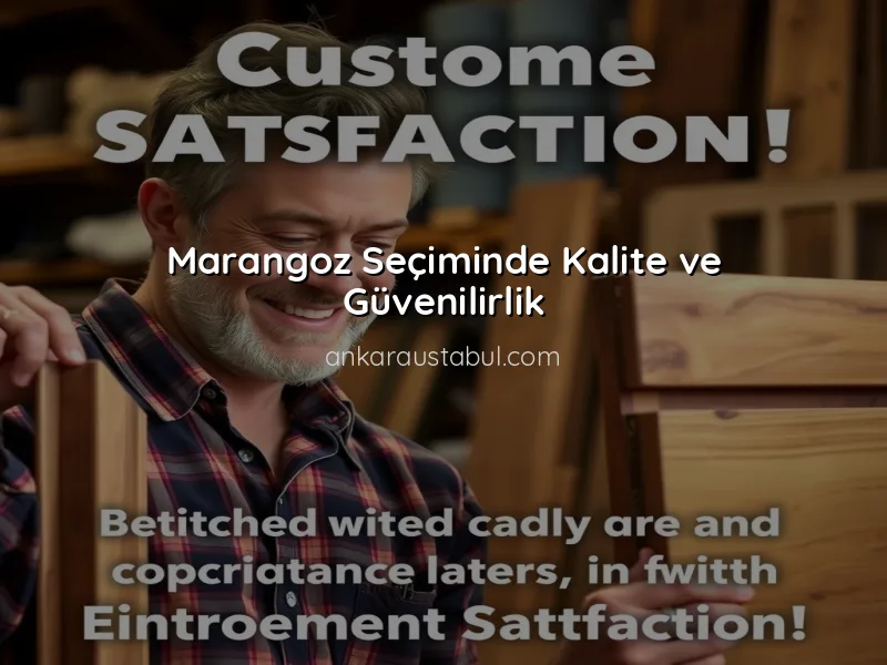 Müşteri Memnuniyeti İçin Marangoz Seçiminin Önemi