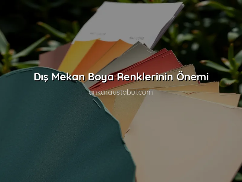 Dış Mekan için En Uygun Boya Renkleri Seçimi