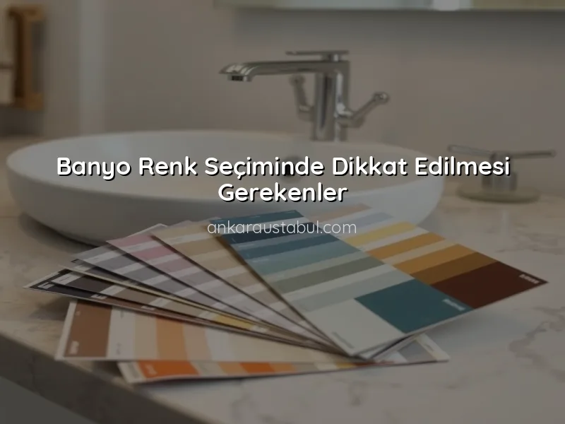 Banyo Dekorasyonunda Renk Seçiminin Önemi