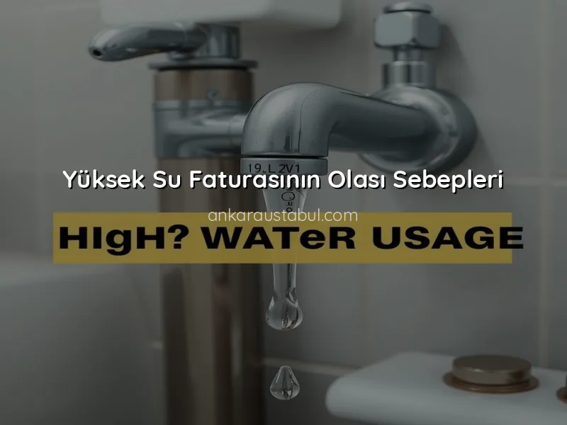 Yüksek Su Faturasının Sebepleri ve Çözüm Yolları