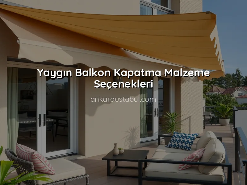 Balkon Kapatmada Doğru Malzeme Seçimi Nasıl Yapılır?