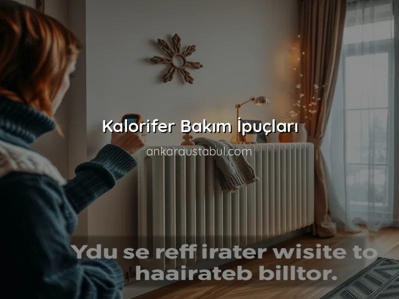 Ankara'da Kalorifer Bakımı İçin İpuçları