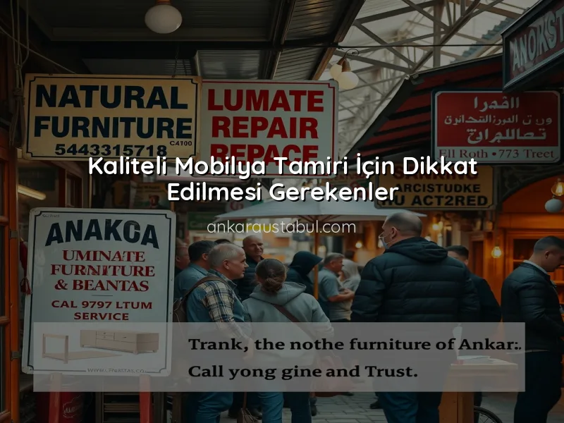 Ankara'da Güvenilir Mobilya Tamir Ustaları Nerede Bulunur?