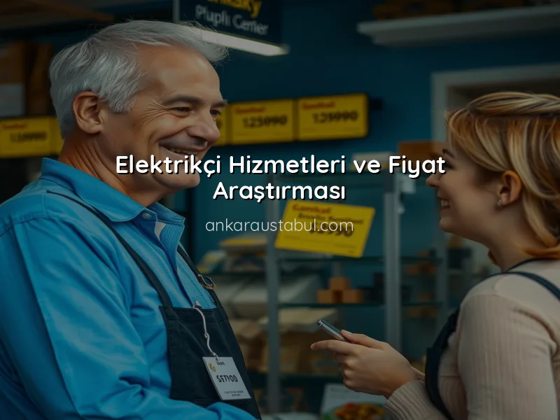 Çankaya'daki Usta Hizmetlerinde Fiyat Araştırması