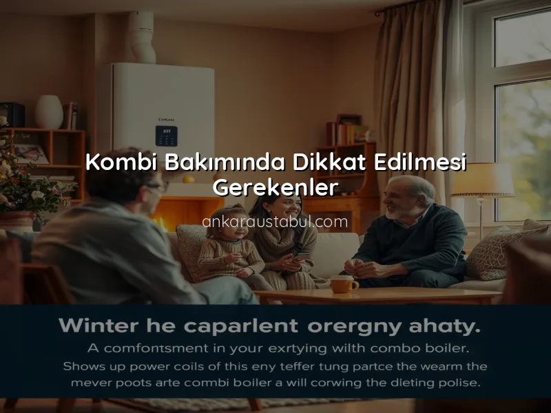 Kombi Bakımında Dikkat Edilmesi Gerekenler