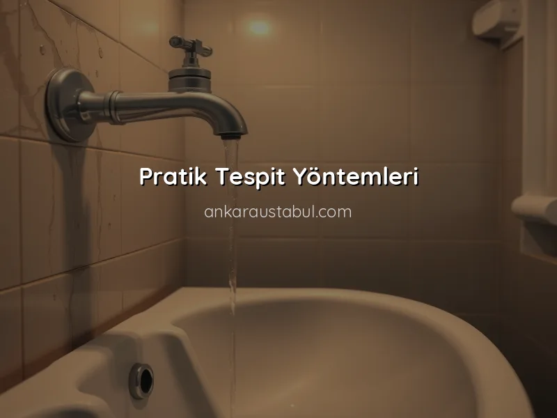 Evde Su Sızıntısı Tespiti İçin Pratik Yöntemler