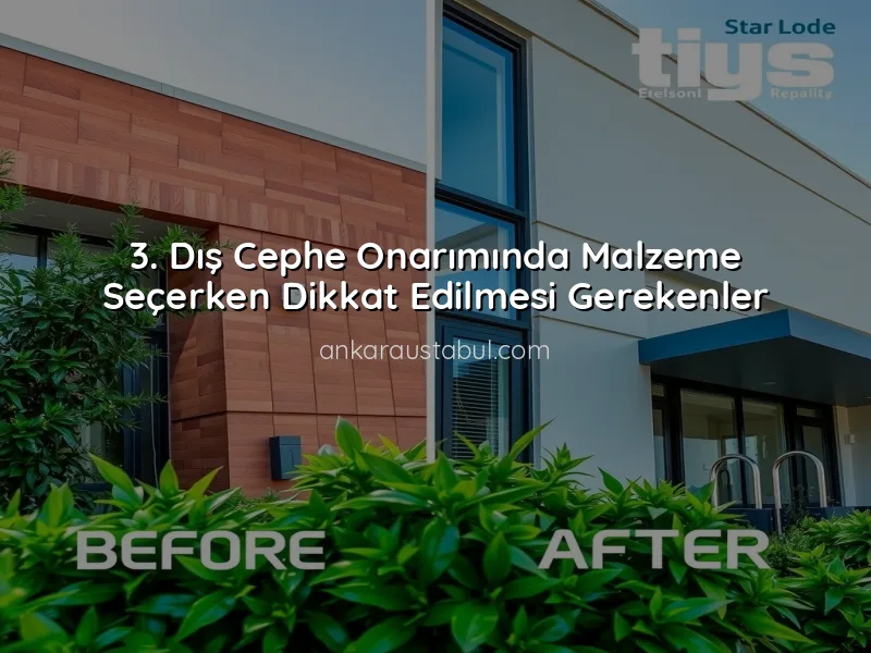 Dış Cephe Onarımında Kullanılan Malzemeler ve Özellikleri