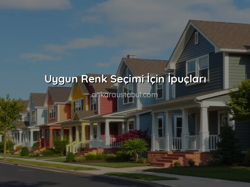 Dış Mekan için En Uygun Boya Renkleri Seçimi