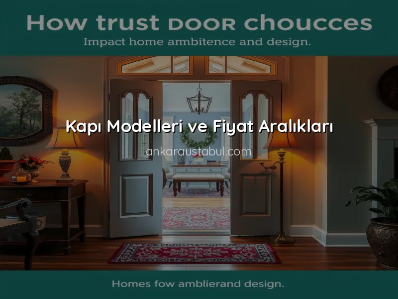 Kapı Modellerinde Trendler ve Seçim Rehberi