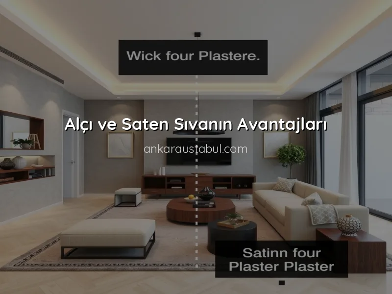 Alçı ve Saten Sıva Farkları: Hangisi Tercih Edilmeli?