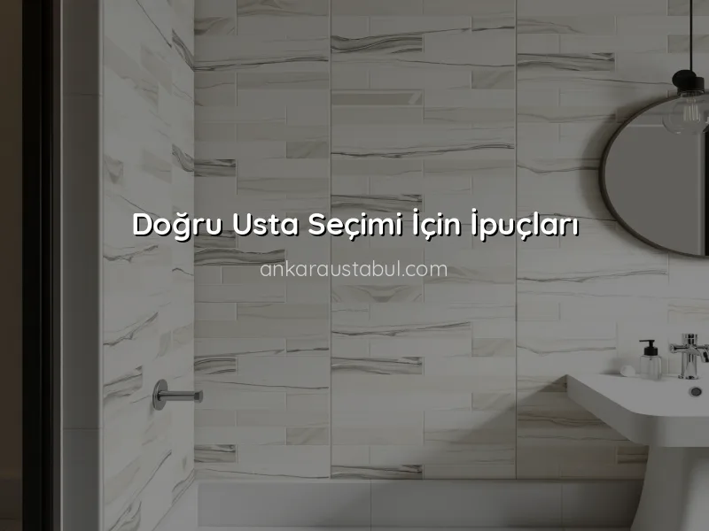 Ankara'da Seramik ve Fayans Uygulamalarında Usta Tercihinin Önemi