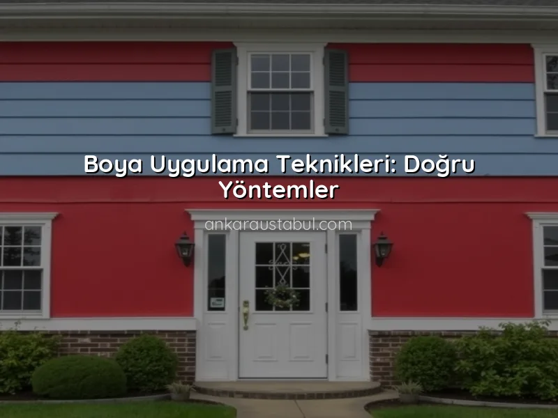 Dış Cephe Boyası Uygularken Dikkat Edilmesi Gereken Teknikler