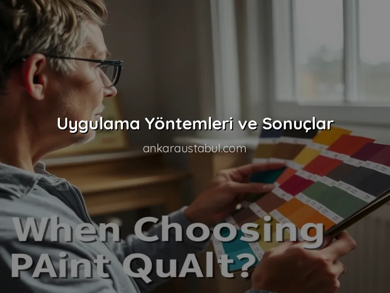 Boya Seçerken Kaliteyi Nasıl Anlarsınız?