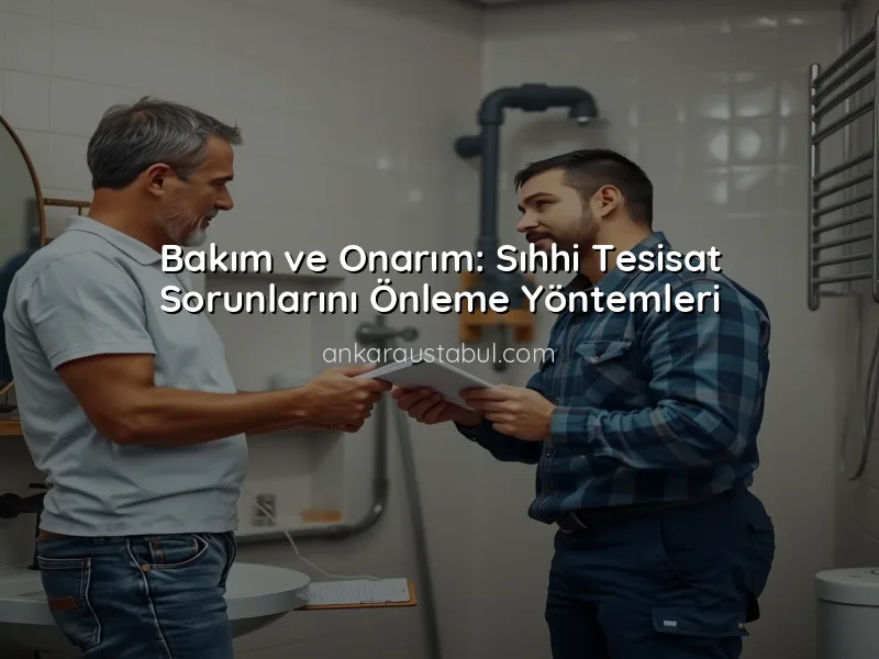 Banyolarda Sıhhi Tesisat Problemleri ve Çözümleri