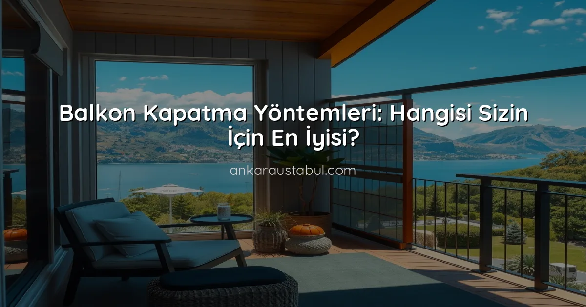 Balkon Kapatma Yöntemleri: Hangisi Sizin İçin En İyisi?