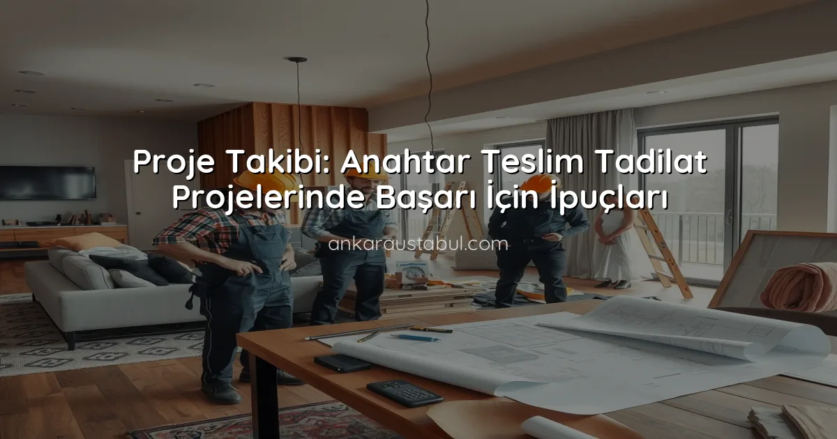 Proje Takibi: Anahtar Teslim Tadilat Projelerinde Başarı İçin İpuçları