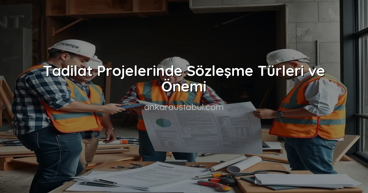 Tadilat Projelerinde Sözleşme Türleri ve Önemi