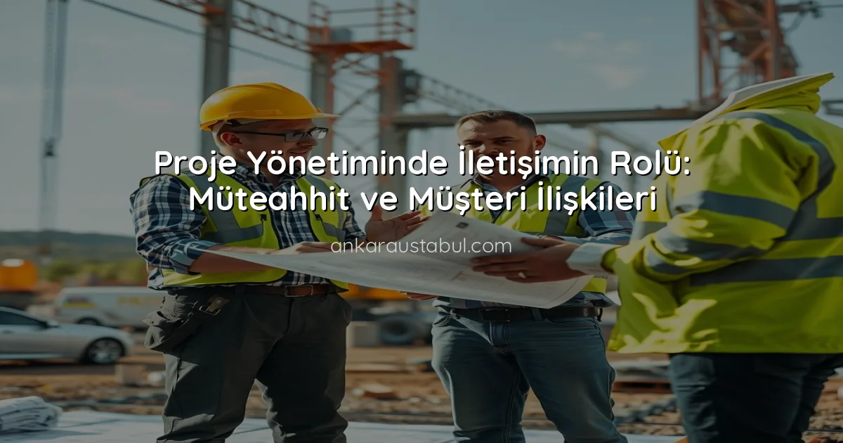 Proje Yönetiminde İletişimin Rolü: Müteahhit ve Müşteri İlişkileri