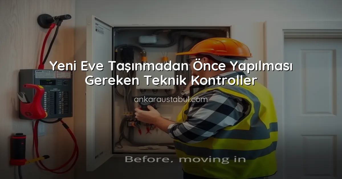 Yeni Eve Taşınmadan Önce Yapılması Gereken Teknik Kontroller