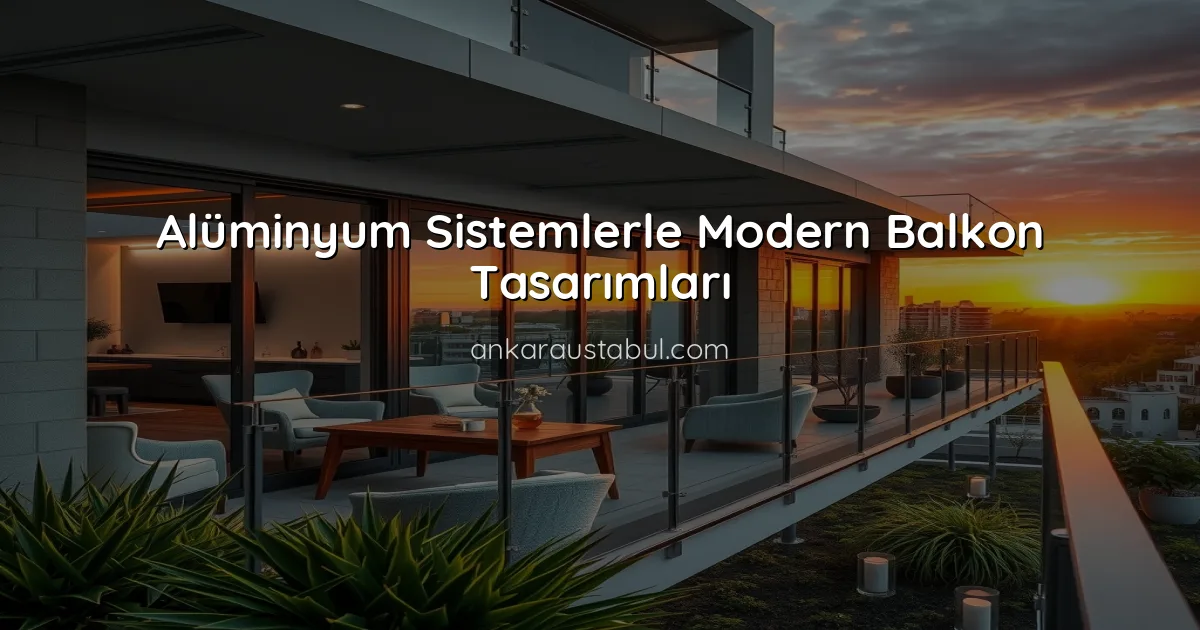 Alüminyum Sistemlerle Modern Balkon Tasarımları