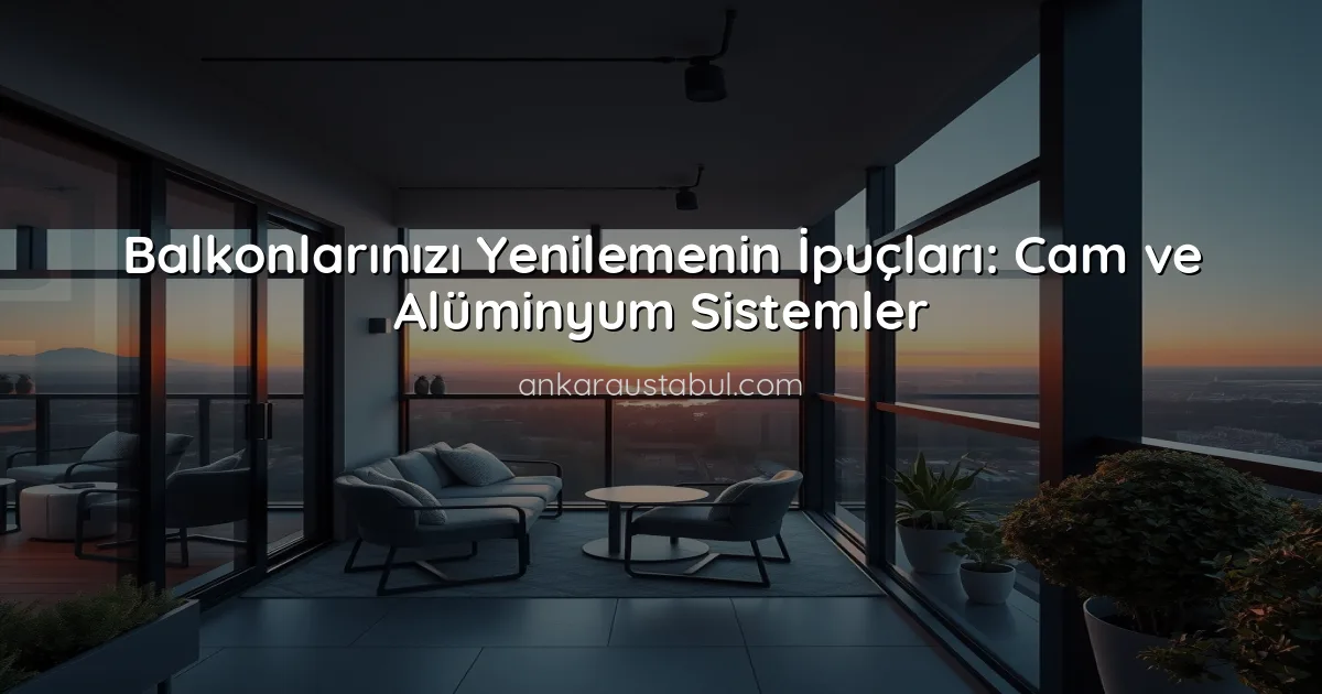 Balkonlarınızı Yenilemenin İpuçları: Cam ve Alüminyum Sistemler