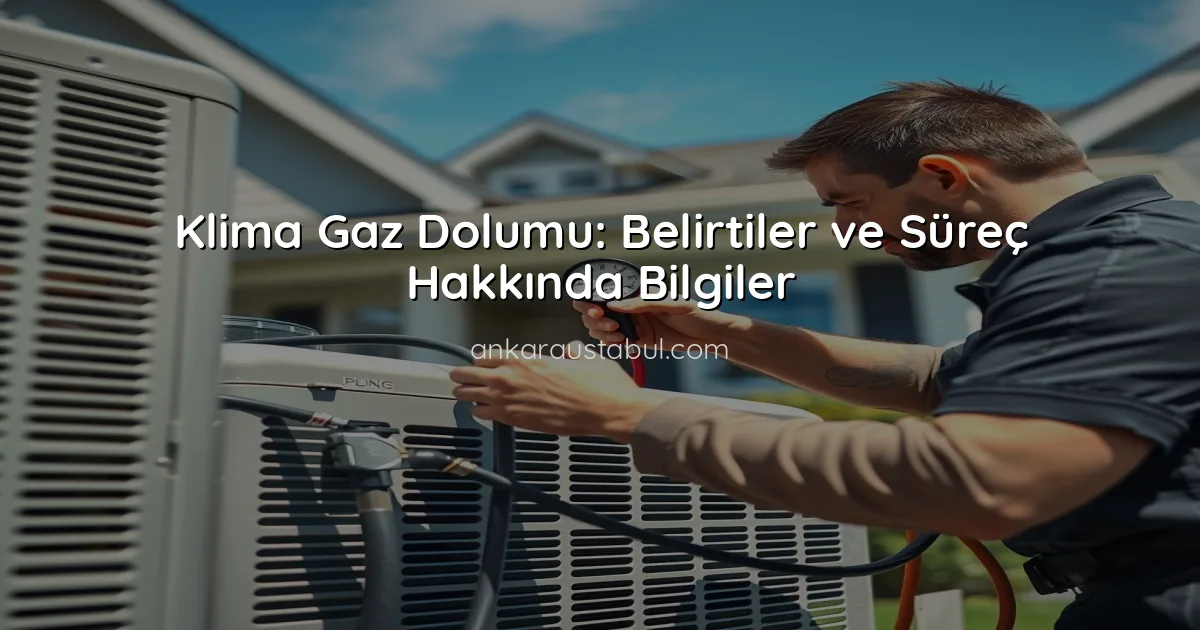 Klima Gaz Dolumu: Belirtiler ve Süreç Hakkında Bilgiler