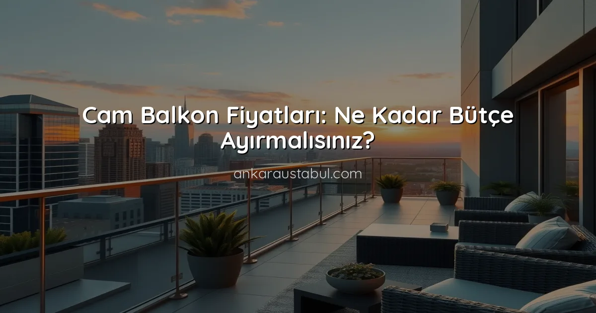 Cam Balkon Fiyatları: Ne Kadar Bütçe Ayırmalısınız?