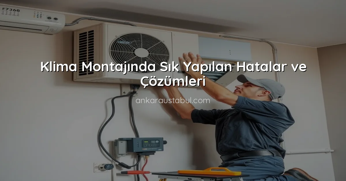 Klima Montajında Sık Yapılan Hatalar ve Çözümleri