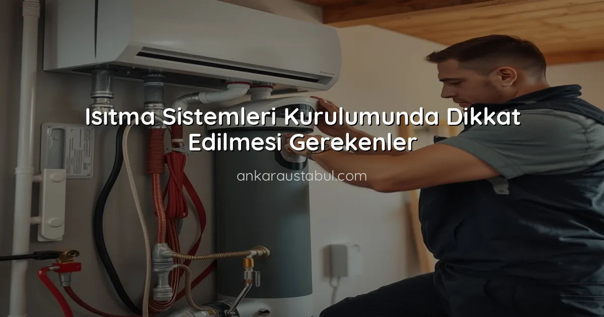 Isıtma Sistemleri Kurulumunda Dikkat Edilmesi Gerekenler