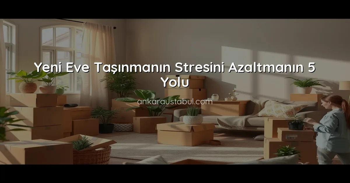 Yeni Eve Taşınmanın Stresini Azaltmanın 5 Yolu