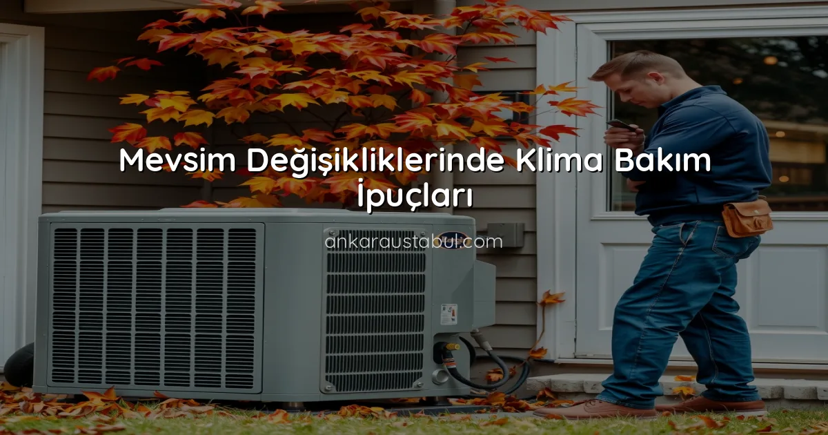 Mevsim Değişikliklerinde Klima Bakım İpuçları