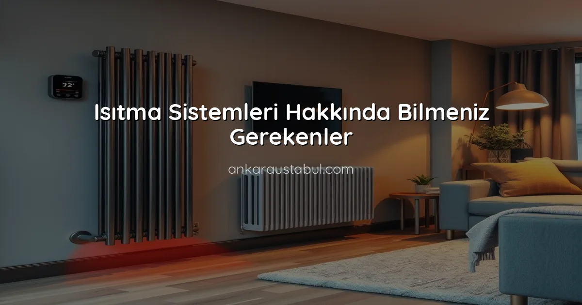Isıtma Sistemleri Hakkında Bilmeniz Gerekenler
