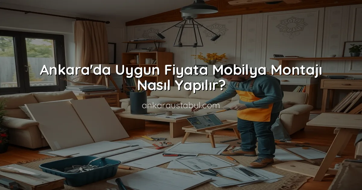 Ankara'da Uygun Fiyata Mobilya Montajı Nasıl Yapılır?