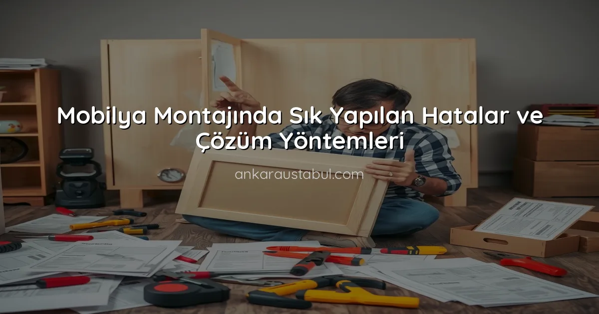Mobilya Montajında Sık Yapılan Hatalar ve Çözüm Yöntemleri