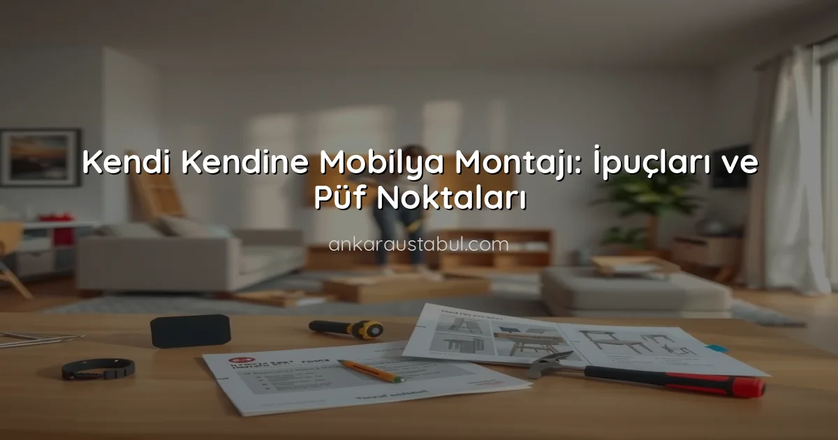 Kendi Kendine Mobilya Montajı: İpuçları ve Püf Noktaları