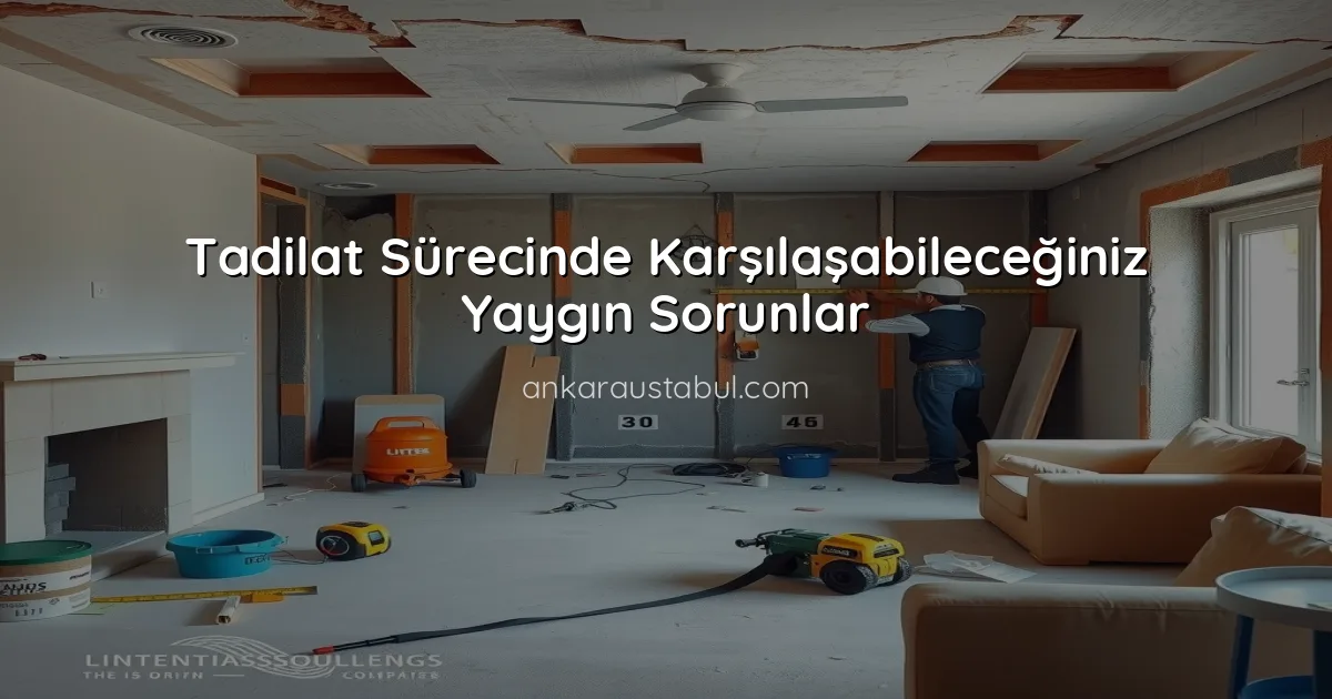 Tadilat Sürecinde Karşılaşabileceğiniz Yaygın Sorunlar