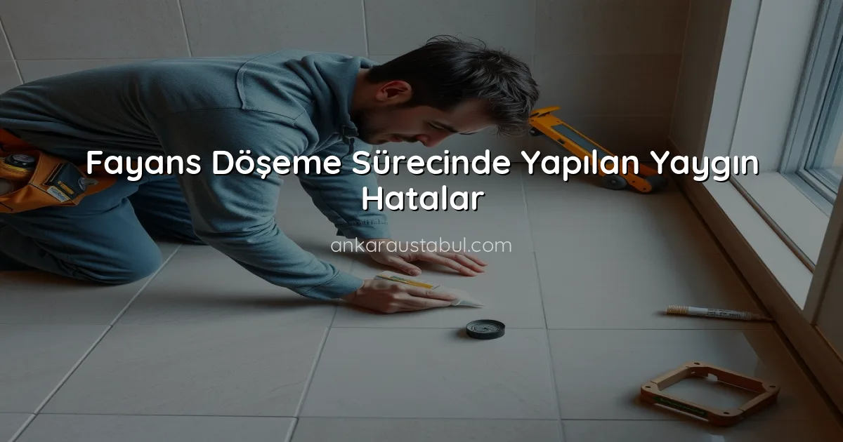 Fayans Döşeme Sürecinde Yapılan Yaygın Hatalar