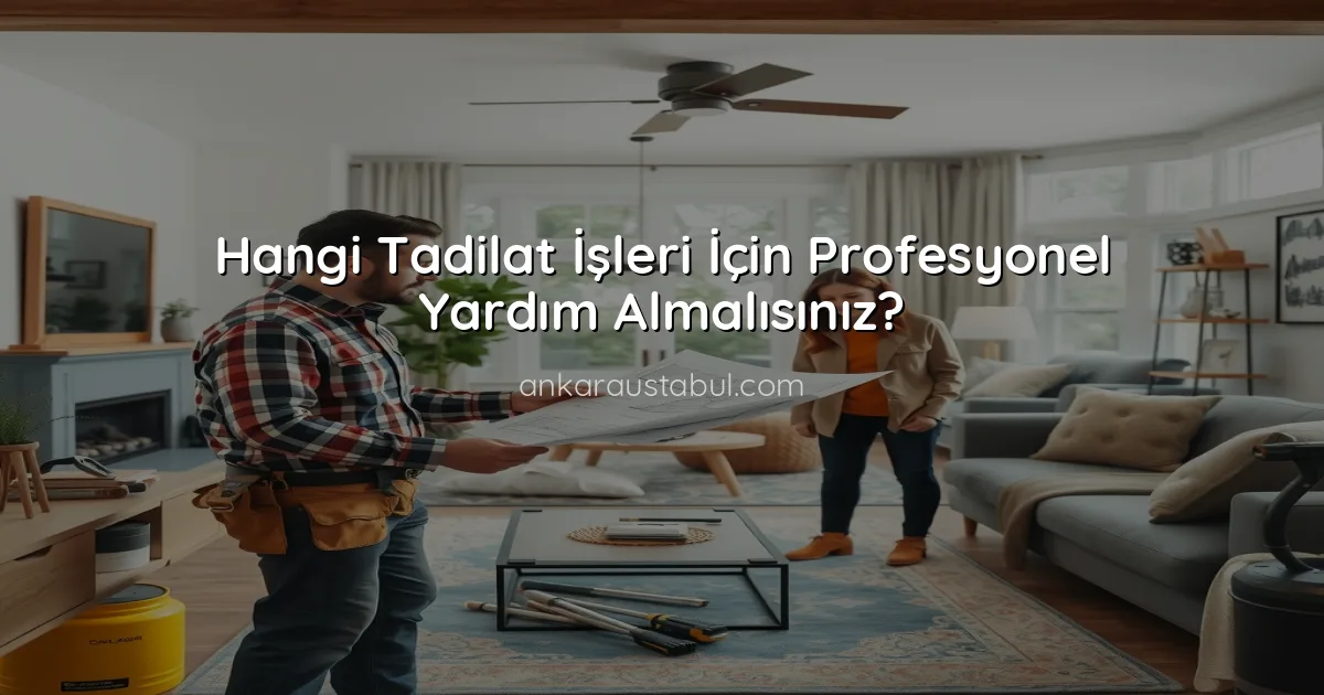 Hangi Tadilat İşleri İçin Profesyonel Yardım Almalısınız?