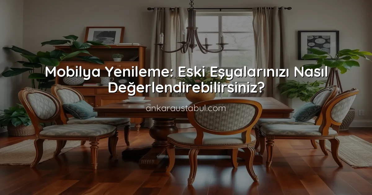 Mobilya Yenileme: Eski Eşyalarınızı Nasıl Değerlendirebilirsiniz?