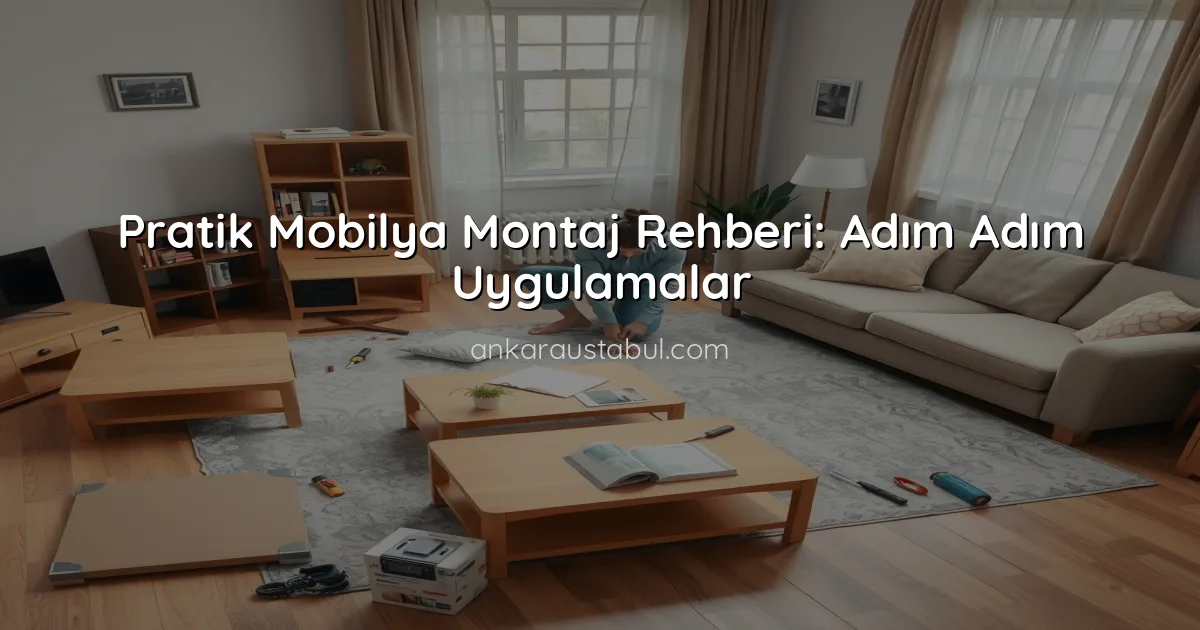 Pratik Mobilya Montaj Rehberi: Adım Adım Uygulamalar