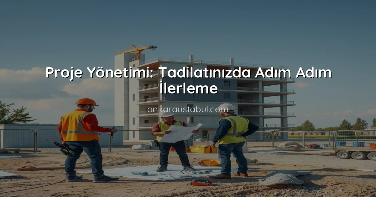Proje Yönetimi: Tadilatınızda Adım Adım İlerleme