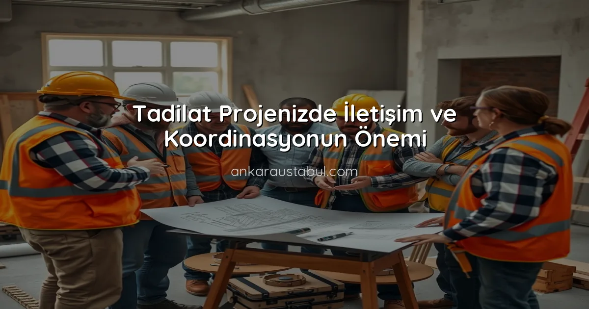 Tadilat Projenizde İletişim ve Koordinasyonun Önemi