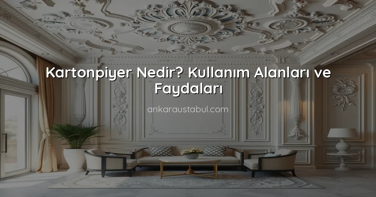 Kartonpiyer Nedir? Kullanım Alanları ve Faydaları