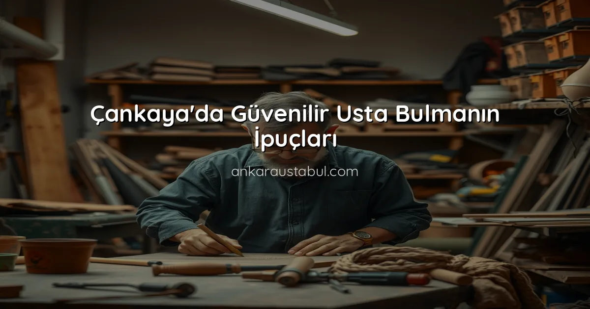 Çankaya'da Güvenilir Usta Bulmanın İpuçları